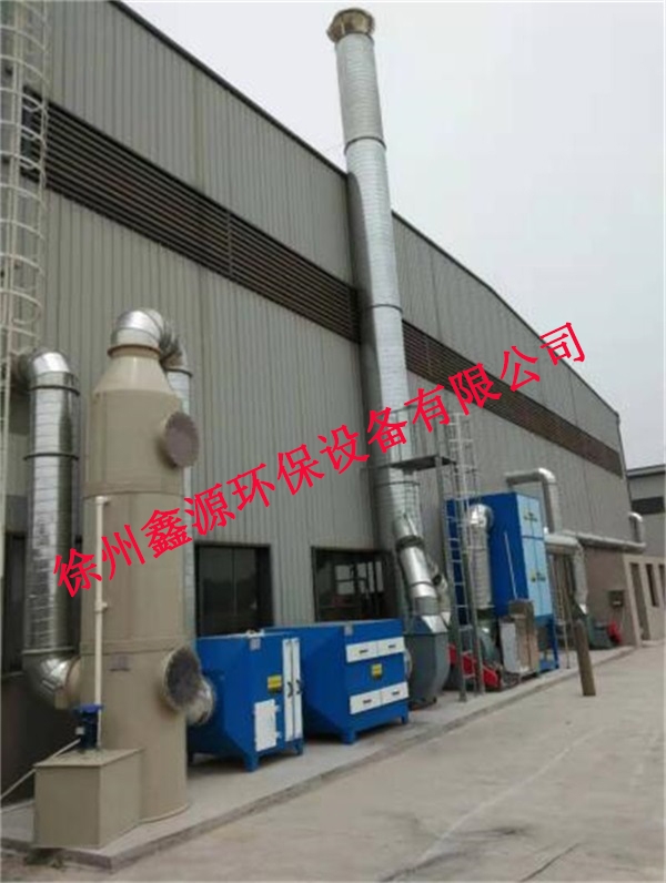 苏州某企业选项徐州鑫源环保设备有限公司滤筒除尘，活性碳箱，喷淋塔工程